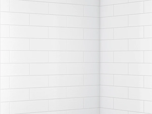 wide brick pattern shower liner