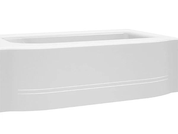 bathtub with two lines