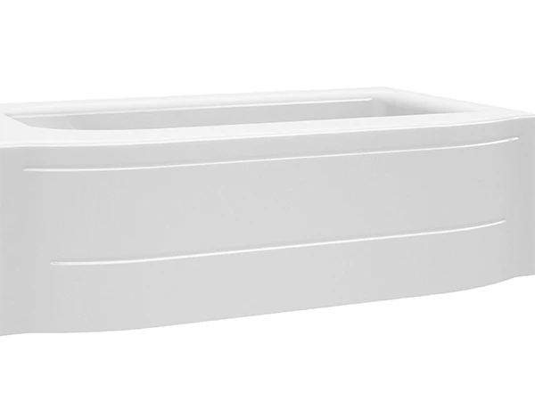 bathtub with two wide lines