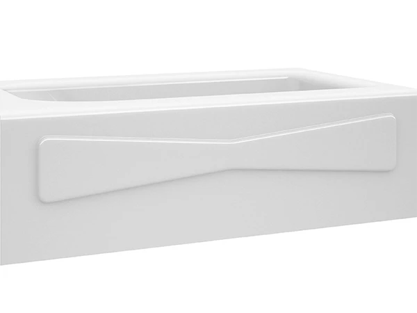 bathtub with bowtie design