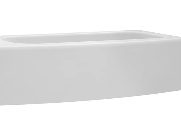 bathtub with oval top
