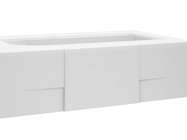bathtub with square embossed
